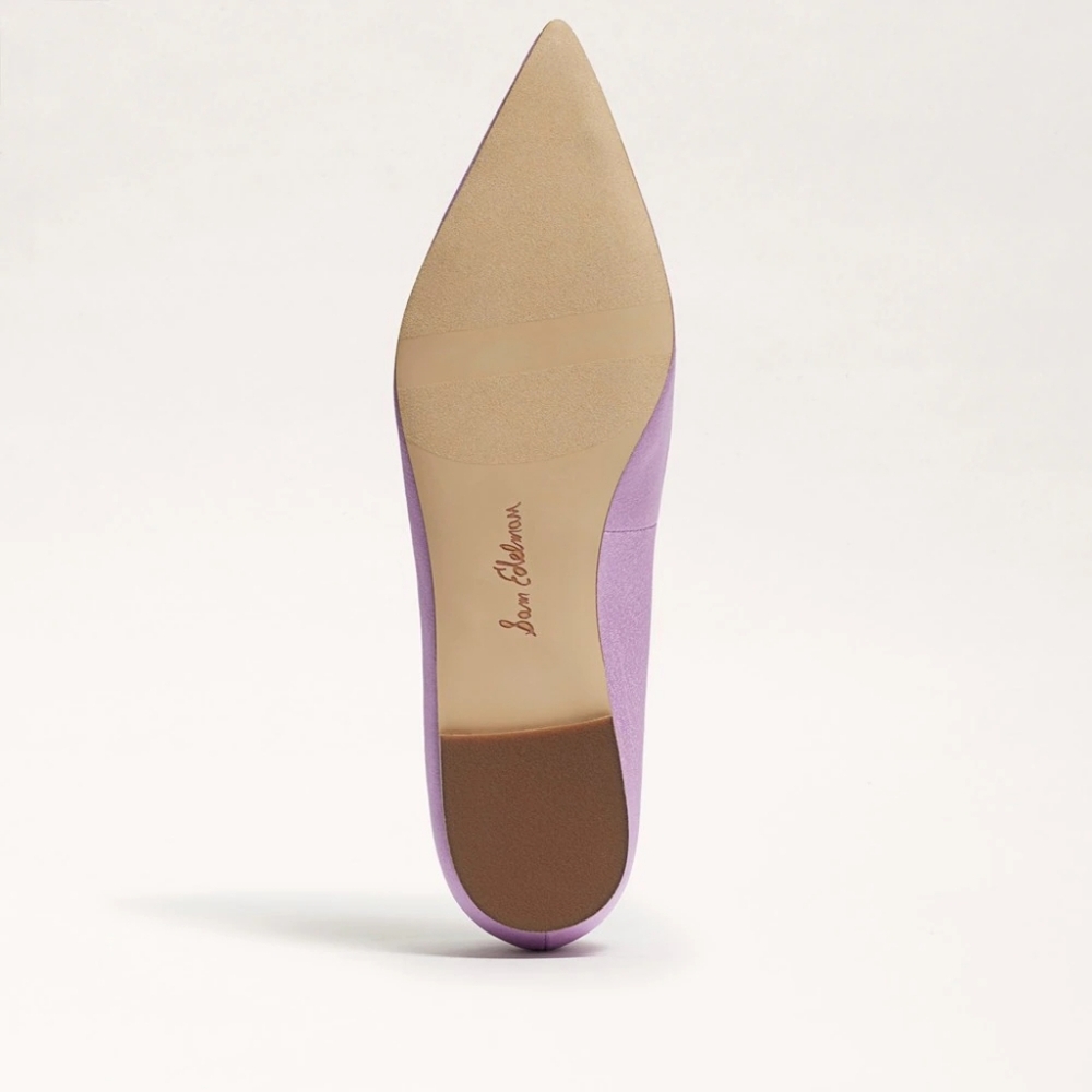 Sam Edelman Purple Flats with Gold Embellishments - Picture 6 of 7